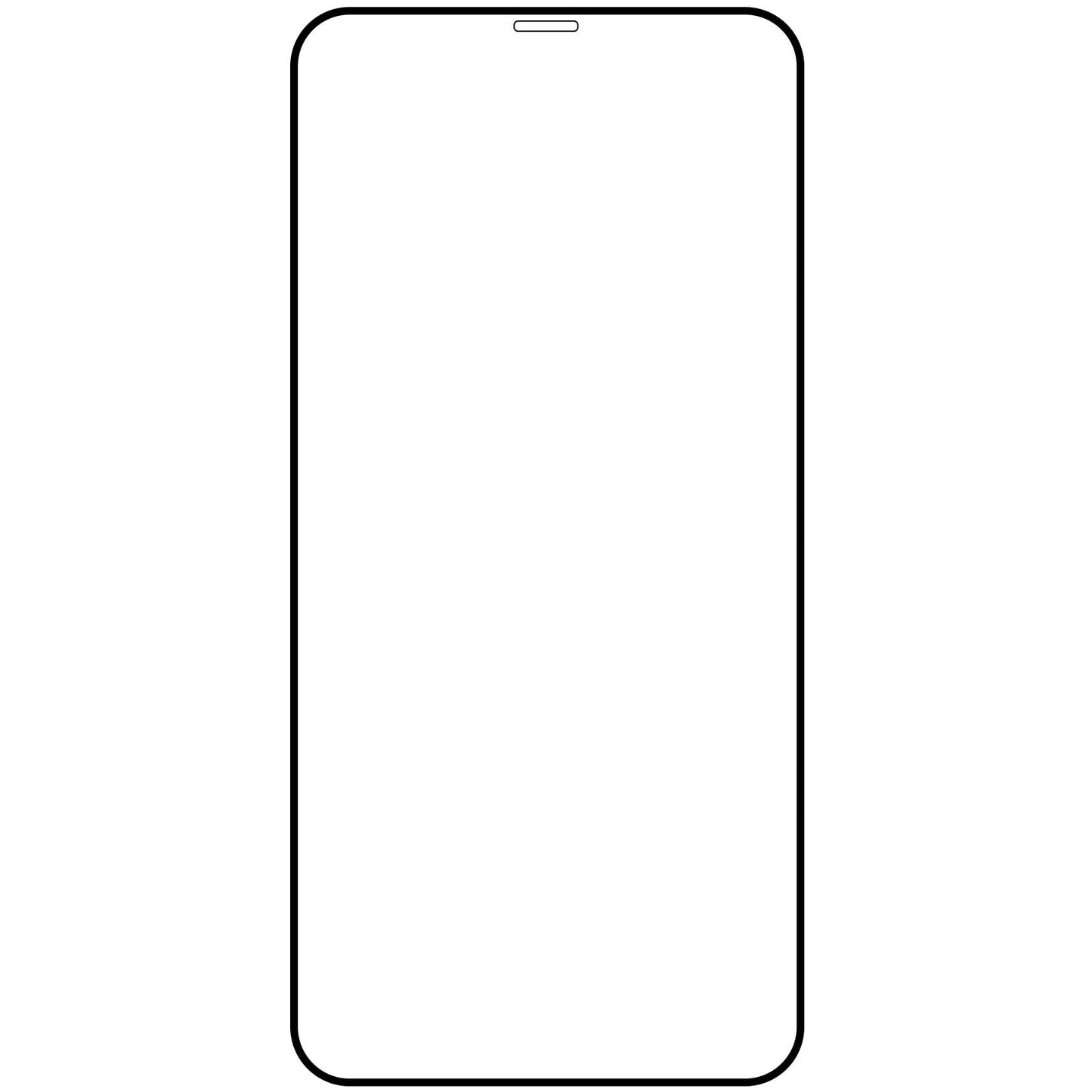 Veason PRO Screen Protector za Apple iPhone 12 Pro Max, zaščiteno steklo, polno lepilo, 6D, črno