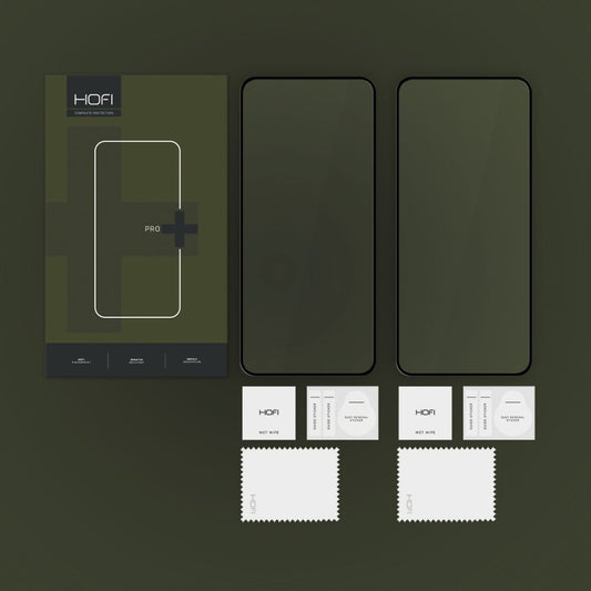 Zaščitno steklo HOFI Glass PRO+ za Xiaomi 14T Pro / 14T, zaščitno steklo, polno lepilo, komplet 2 kosa, 2,5D, črno