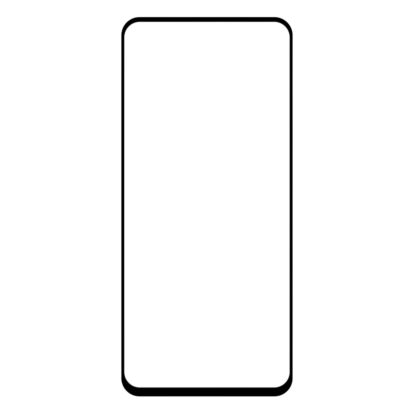 Zaščitna folija za zaslon Blue Shield za Motorola Moto G35, Kaljeno steklo, Polno lepljenje, Primeren za ovitke, Črna