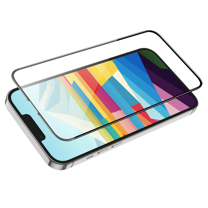 Zaščitna folija za zaslon HOCO G16 za Apple iPhone 16 / 15, Kaljeno steklo, Polno lepljenje, 5D, Črna
