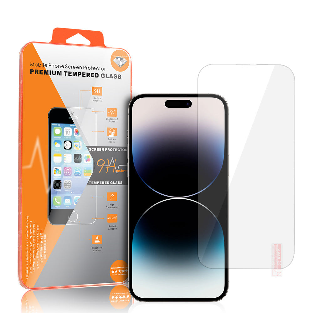 Zaščitna folija zaslona OEM Orange za Apple iPhone 18 Pro / 17 Pro / 17 / 16 Pro, kaljeno steklo, polno lepilo