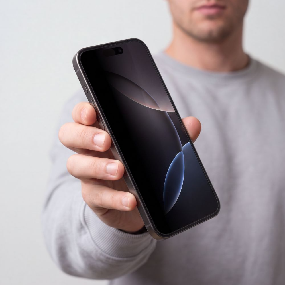 Zaščitna folija zaslona Privacy Tech-Protect OneTouch za Apple iPhone 18 Pro Max, kaljeno steklo, polno lepilo, komplet 2 kosa