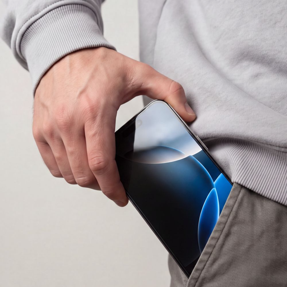 Zaščitna folija zaslona Privacy Tech-Protect OneTouch za Apple iPhone 18 Pro Max, kaljeno steklo, polno lepilo, komplet 2 kosa