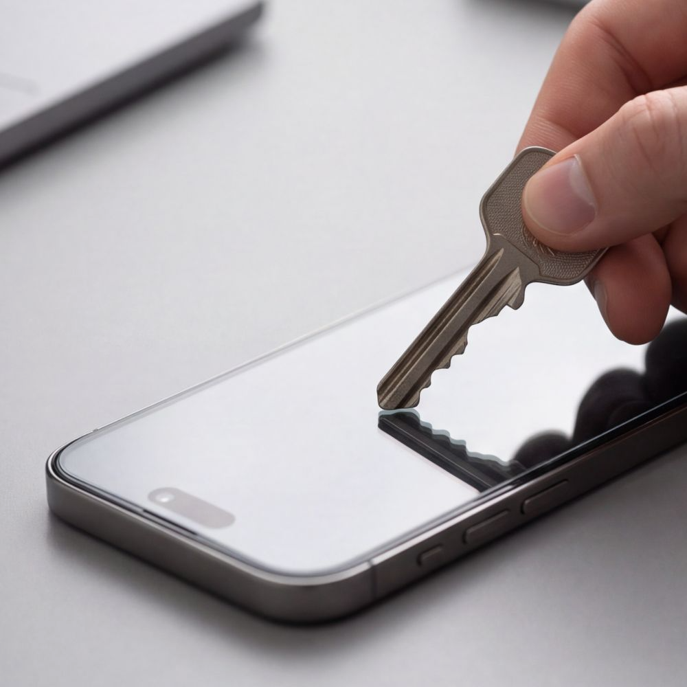 Zaščitna folija zaslona Privacy Tech-Protect OneTouch za Apple iPhone 18 Pro Max, kaljeno steklo, polno lepilo, komplet 2 kosa