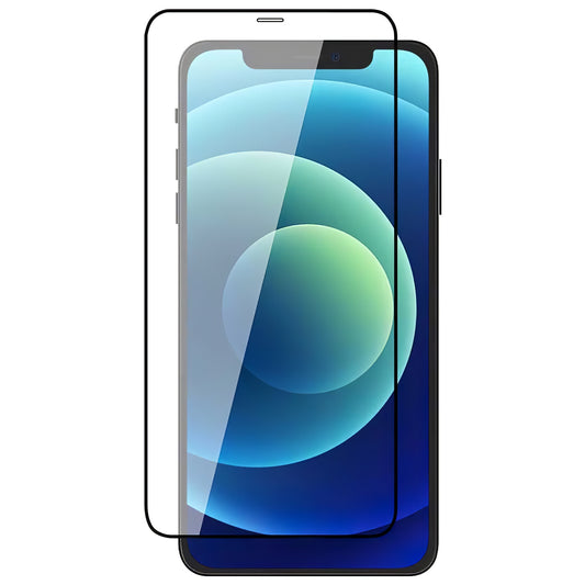 Veason PRO Screen Protector za Apple iPhone 12 / 12 Pro, zaščiteno steklo, polno lepilo, 6D, črno