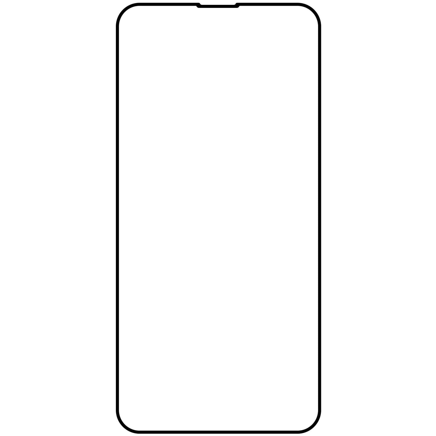 Zaščitna folija za zaslon Veason PRO za Apple iPhone 17e / 16e / 14 / 13 Pro, Kaljeno steklo, Polno lepljenje, 6D, Črna