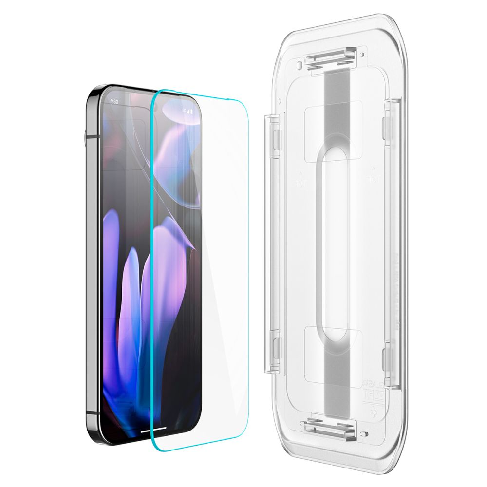 Spigen EZ FIT ščitnik zaslona za Google Pixel 9 / 9 Pro, zaščiteno steklo, polno lepilo, komplet 2 kosov, 2,5D AGL08442 AGL08442 AGL08442