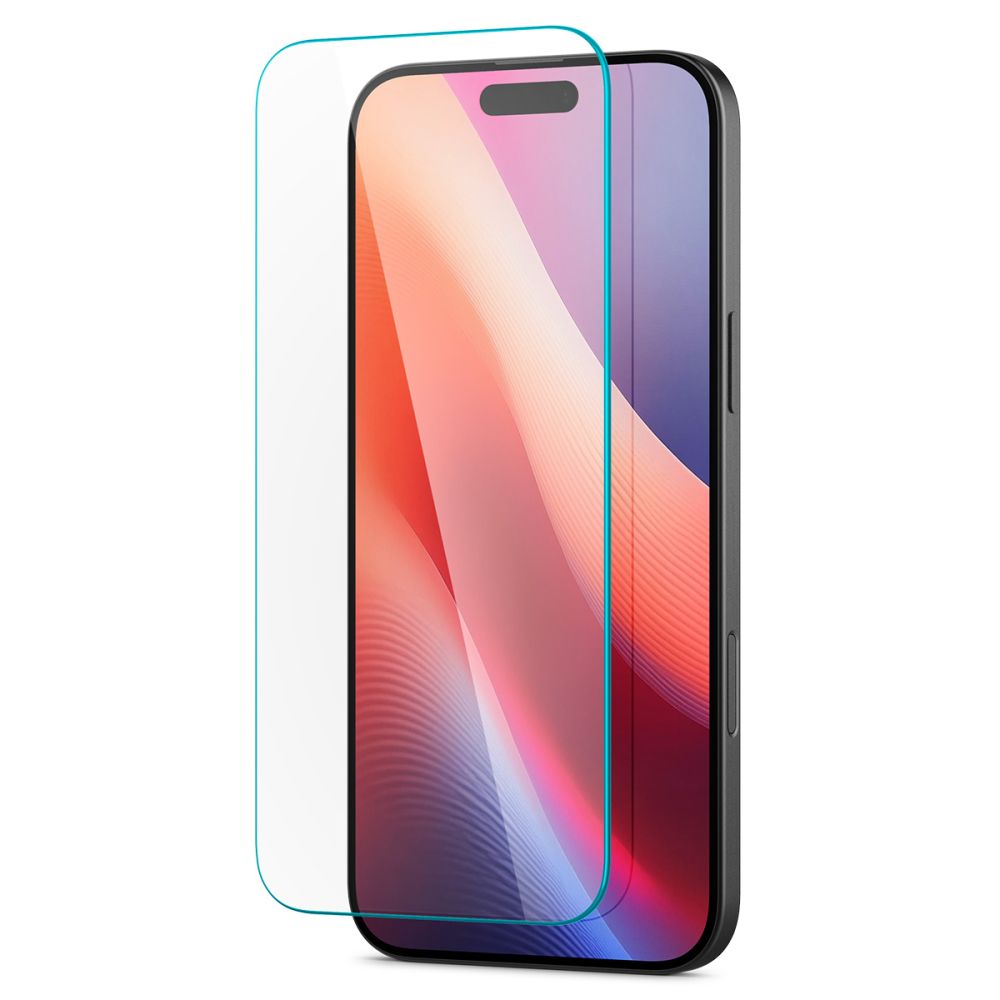 Zaščitna folija za zaslon Spigen GlastrR Slim HD za Apple iPhone 16 / 15, Kaljeno steklo, Polno lepilo, 2.5D AGL06910