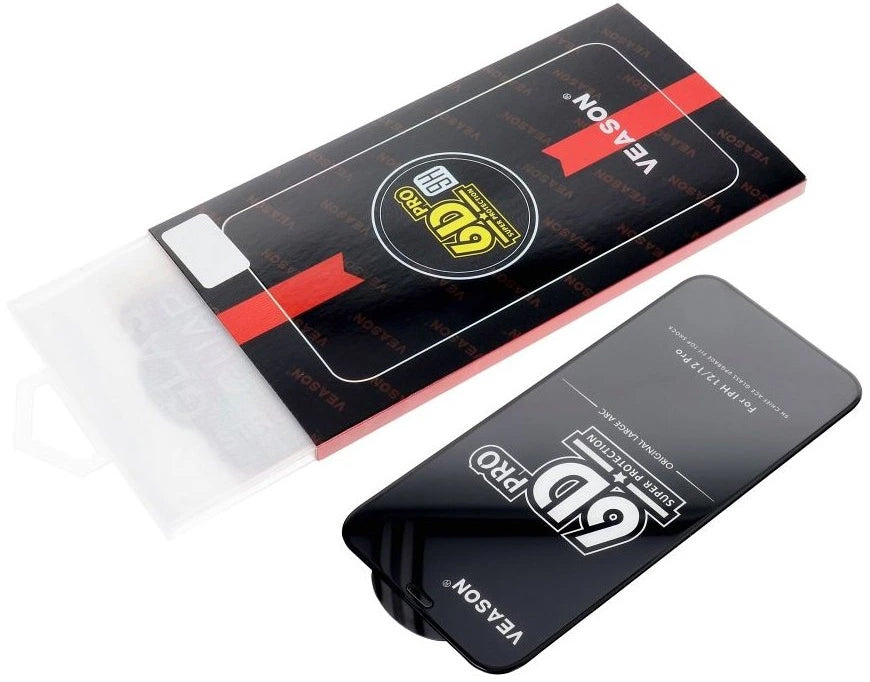 Zaščitna folija zaslona Veason PRO za Motorola Moto E32s / E22s / E32 / G22, kaljeno steklo, polno lepilo, 6D, črna