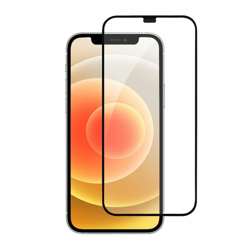 Zaščitna folija zaslona OEM OG Premium za Apple iPhone 11 / XR, kaljeno steklo, polno lepilo, črna
