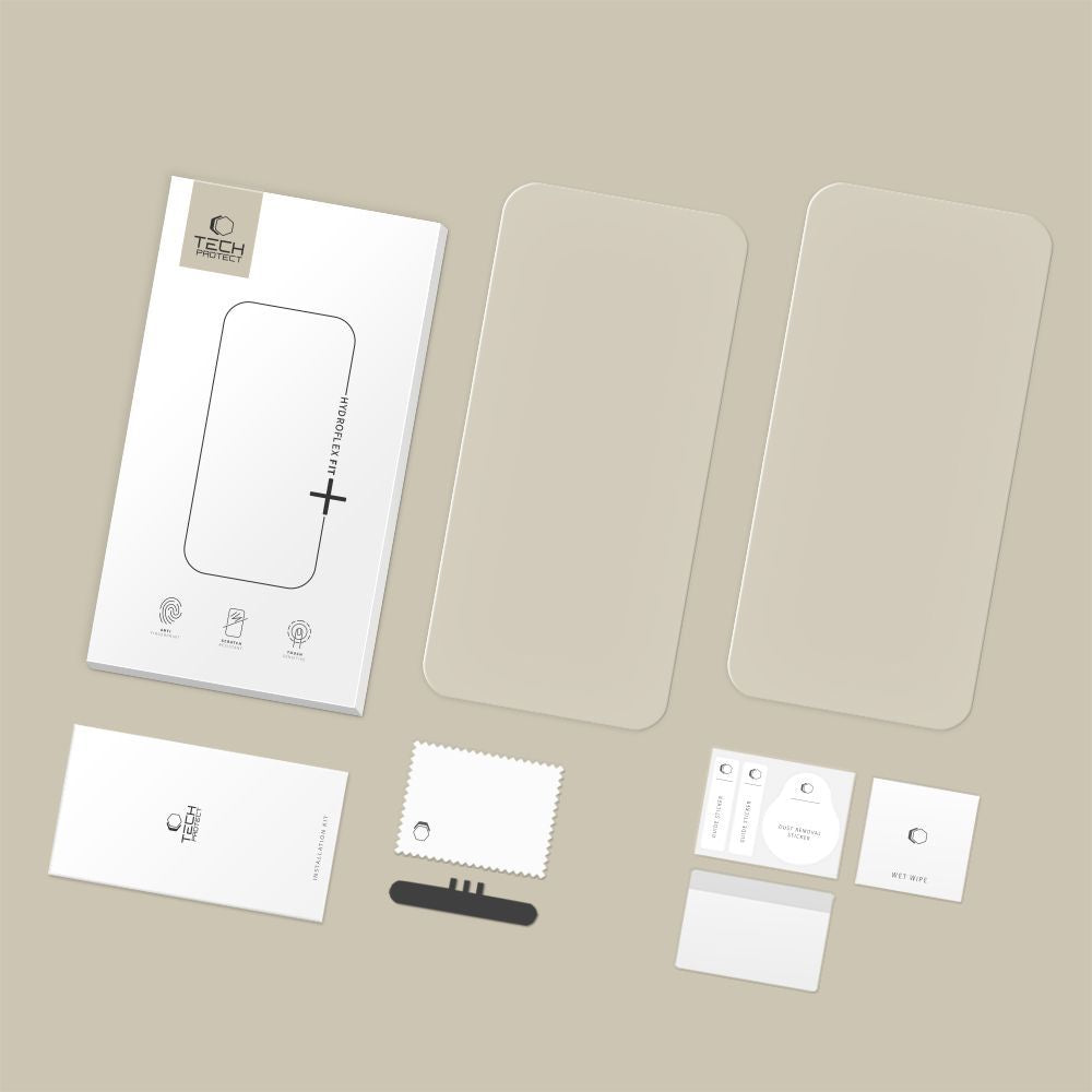 Zaščitna folija za zaslon Tech-Protect Hydro Flex+ za Xiaomi Poco M8 Pro / Redmi Note 15 Pro+ 5G, Plastika, Set 2 kosa