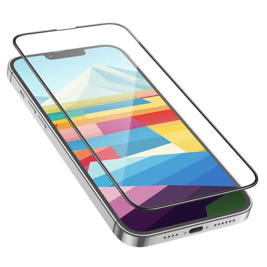 Zaščitna folija za zaslon HOCO G16 za Apple iPhone 15 Plus, Kaljeno steklo, Polno lepljenje, 5D, Črna
