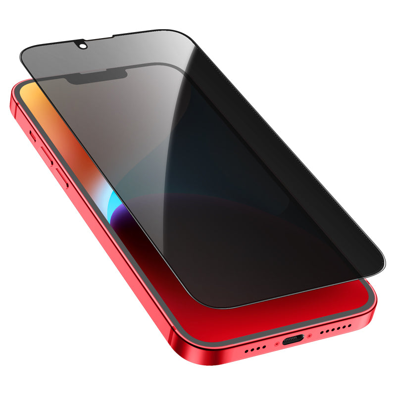 Zaščitna folija za zaslon Privacy HOCO G15 za Apple iPhone 12 / 12 Pro, Kaljeno steklo, Polno lepilo, 5D