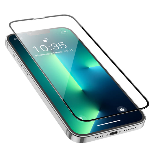 Zaščitna folija za zaslon HOCO G16 za Apple iPhone 14 Plus / 13 Pro Max, Kaljeno steklo, Polno lepljenje, 5D, Črna
