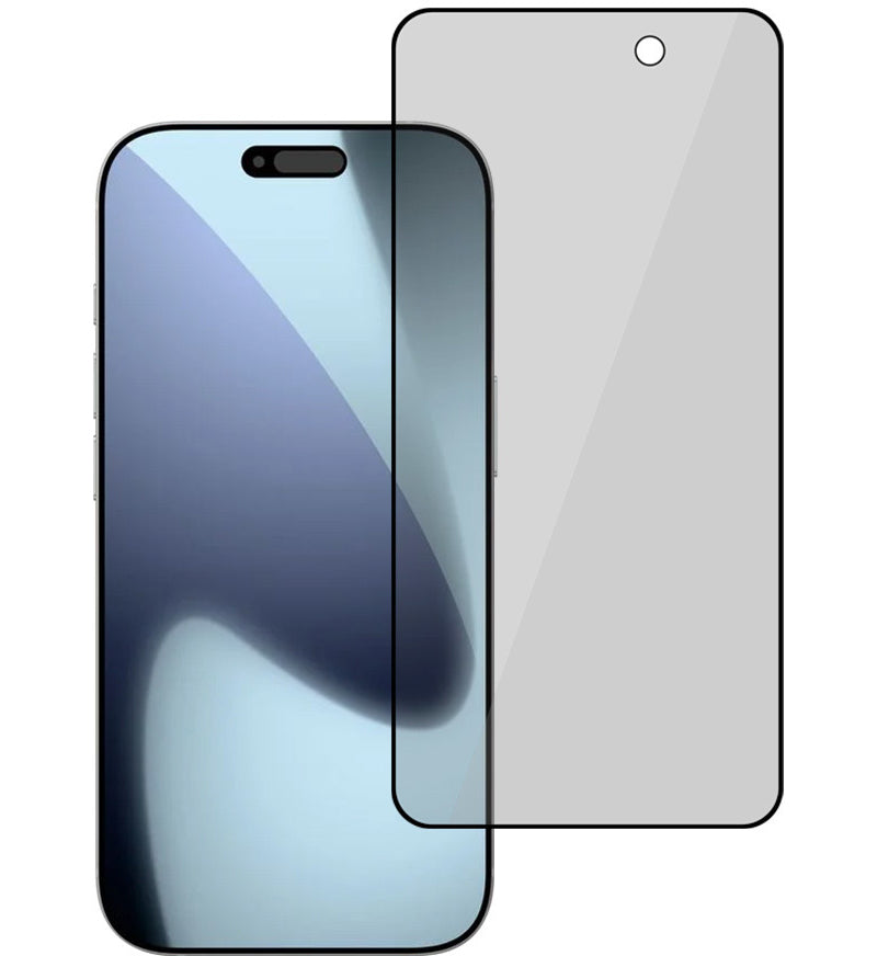 Zaščitna folija za zaslon Privacy Tel Protect 10X Plus Titanium za Apple iPhone 17 Pro, kaljeno steklo, lepilo po celotni površini
