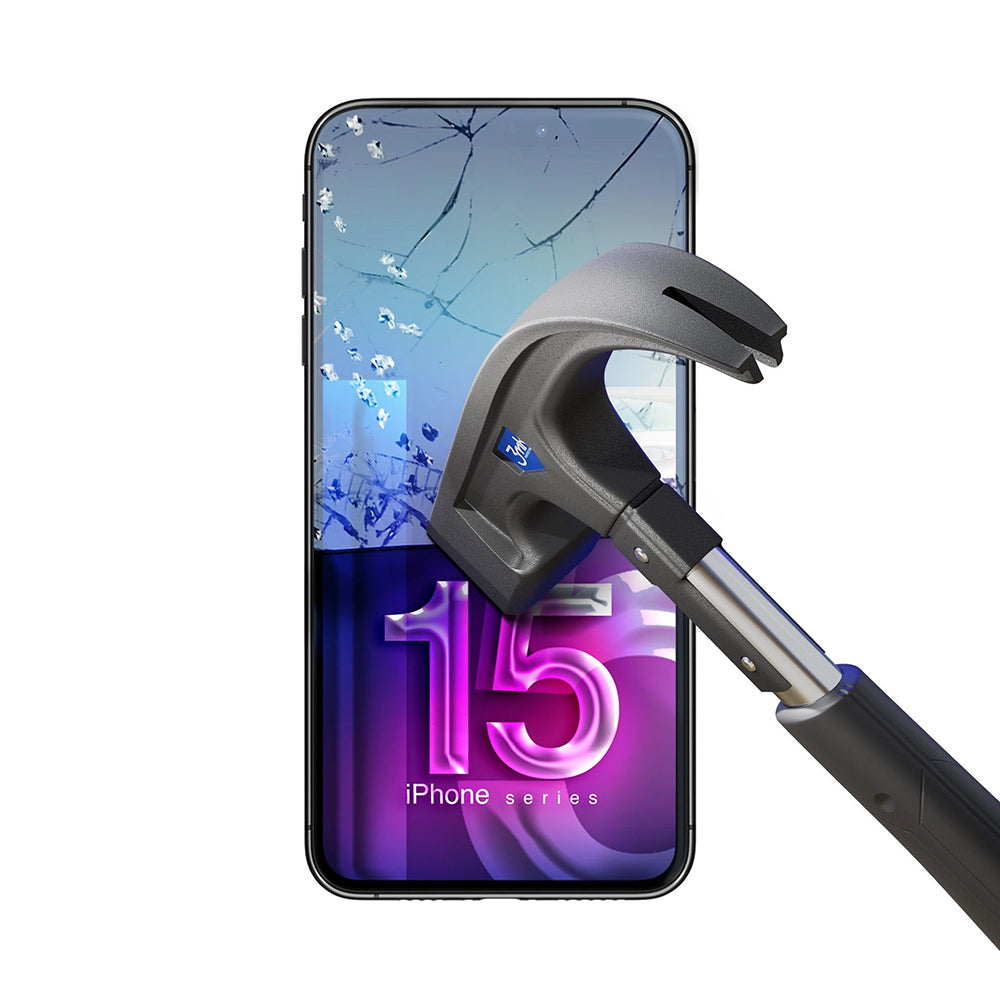 Zaščitna folija za zaslon 3MK FlexibleGlass za Apple iPhone 15, fleksibilno steklo, polno lepilo