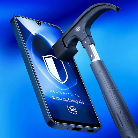 Zaščitna folija za zaslon 3MK FlexibleGlass za Apple iPhone 17, Fleksibilno steklo, Polno lepilo