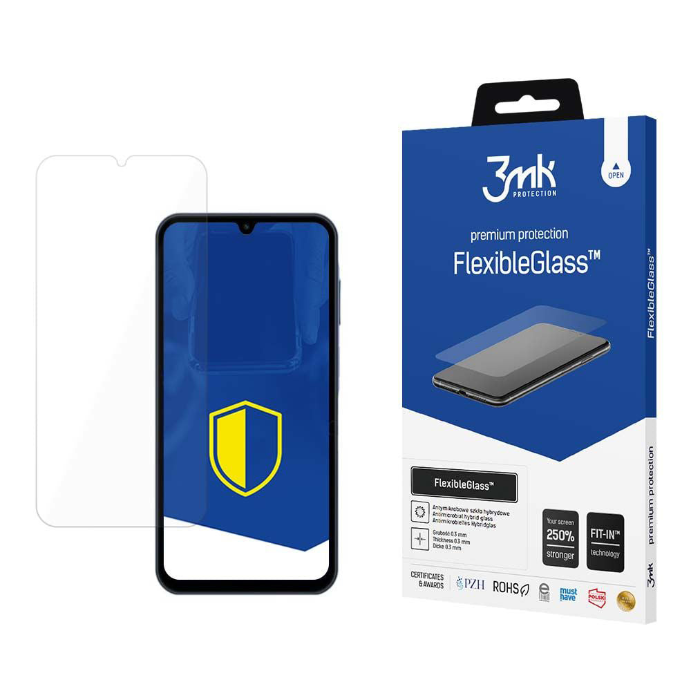 Zaščitna folija za zaslon 3MK FlexibleGlass za Samsung Galaxy A15 5G A156 / A15 A155, Fleksibilno steklo, Polno lepilo