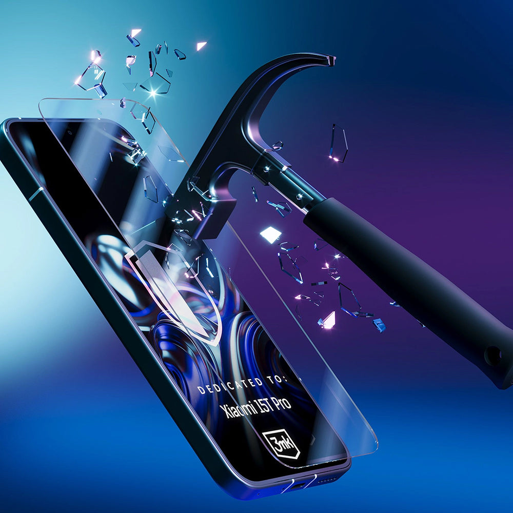 Zaščitna folija za zaslon 3MK FlexibleGlass za Xiaomi 15T Pro, Fleksibilno steklo, Polno lepilo