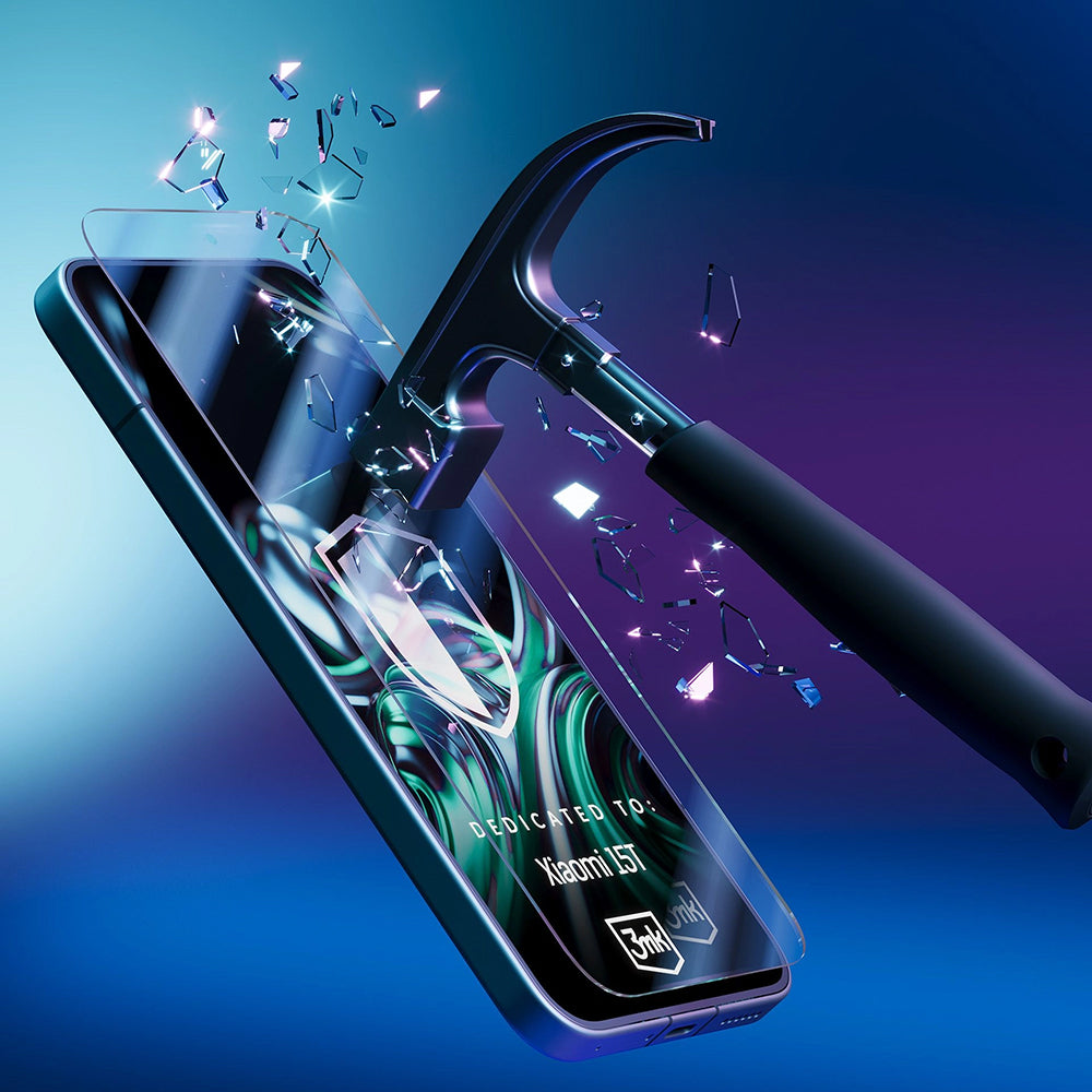 Zaščitna folija za zaslon 3MK FlexibleGlass za Xiaomi 15T, Fleksibilno steklo, Polno lepljenje