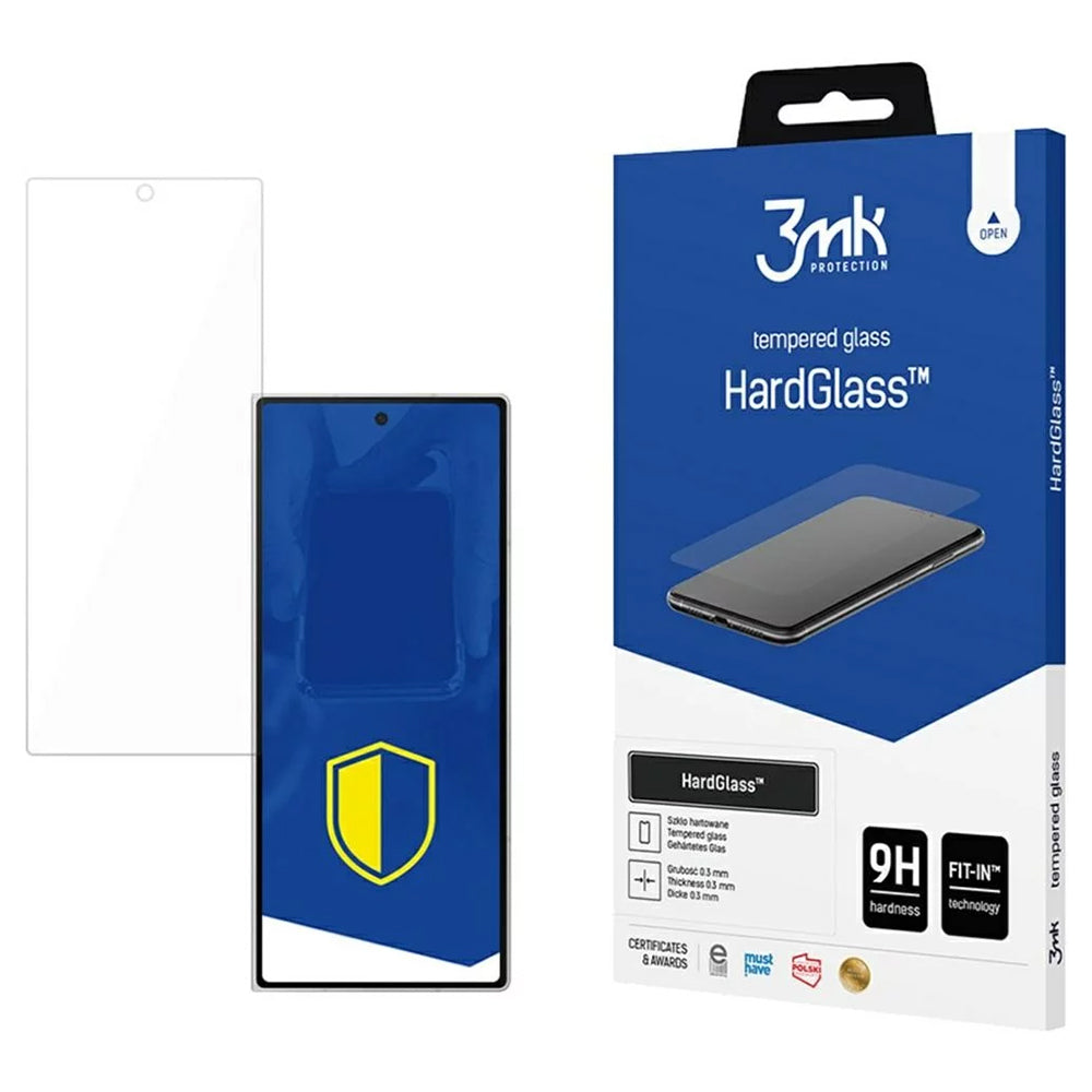 Zaščitna folija za zaslon 3MK HardGlass za Samsung Galaxy Z Fold7 F966, varnostno steklo, polno lepilo
