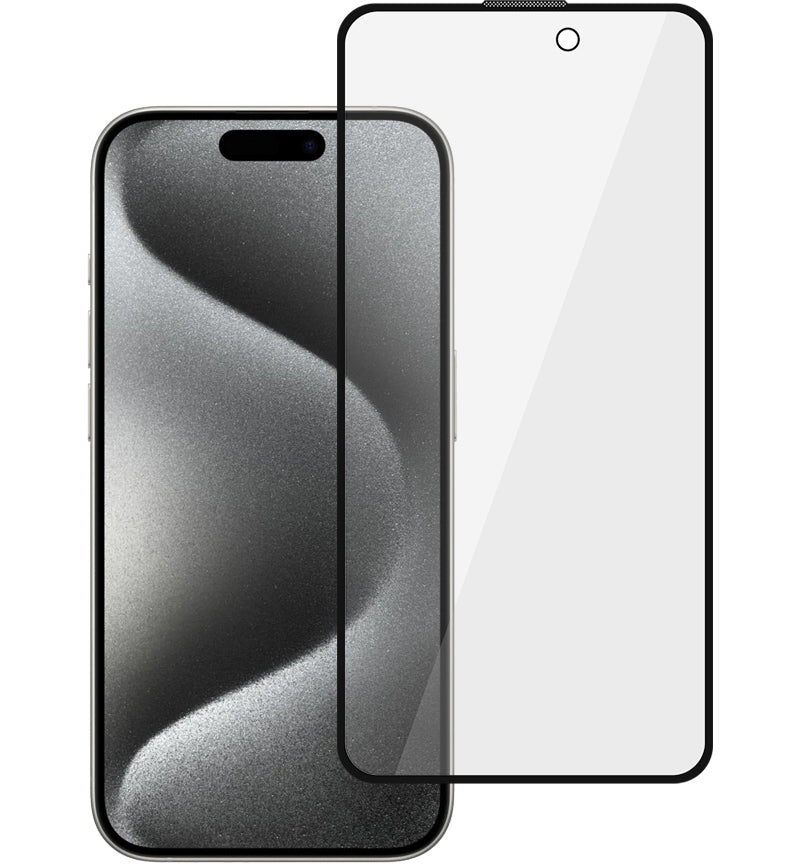 Zaščitna folija za zaslon Privacy Tel Protect 10X Plus Titanium za Apple iPhone 17 / 16 Pro, kaljeno steklo, lepilo po celotni površini