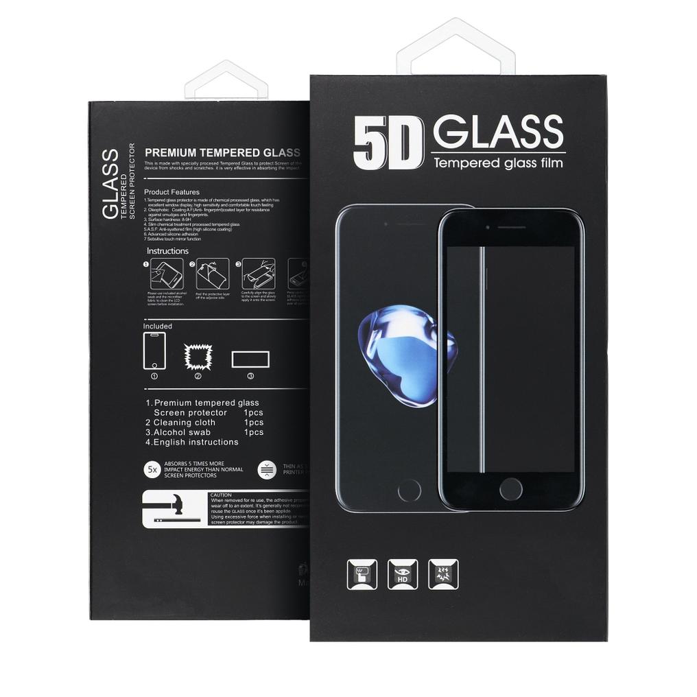 OEM zaščitna folija za zaslon Privacy za Apple iPhone 18 Pro Max, kaljeno steklo, Full Glue, 5D, črna