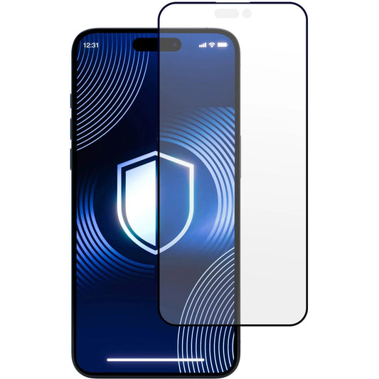 3MK HardGlass Matt Matt Max Screen Protector za Apple iPhone 16 Pro Max, zaščiten s steklom, popolnoma lepljiv, črn