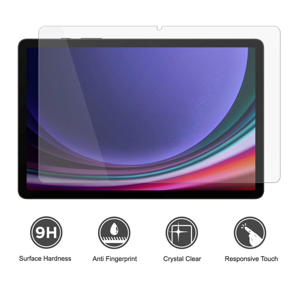 Zaščitna folija za zaslon Lito Classic za Samsung Galaxy Tab S9 FE / Tab S9, kaljeno steklo, polno lepilo, 2.5D