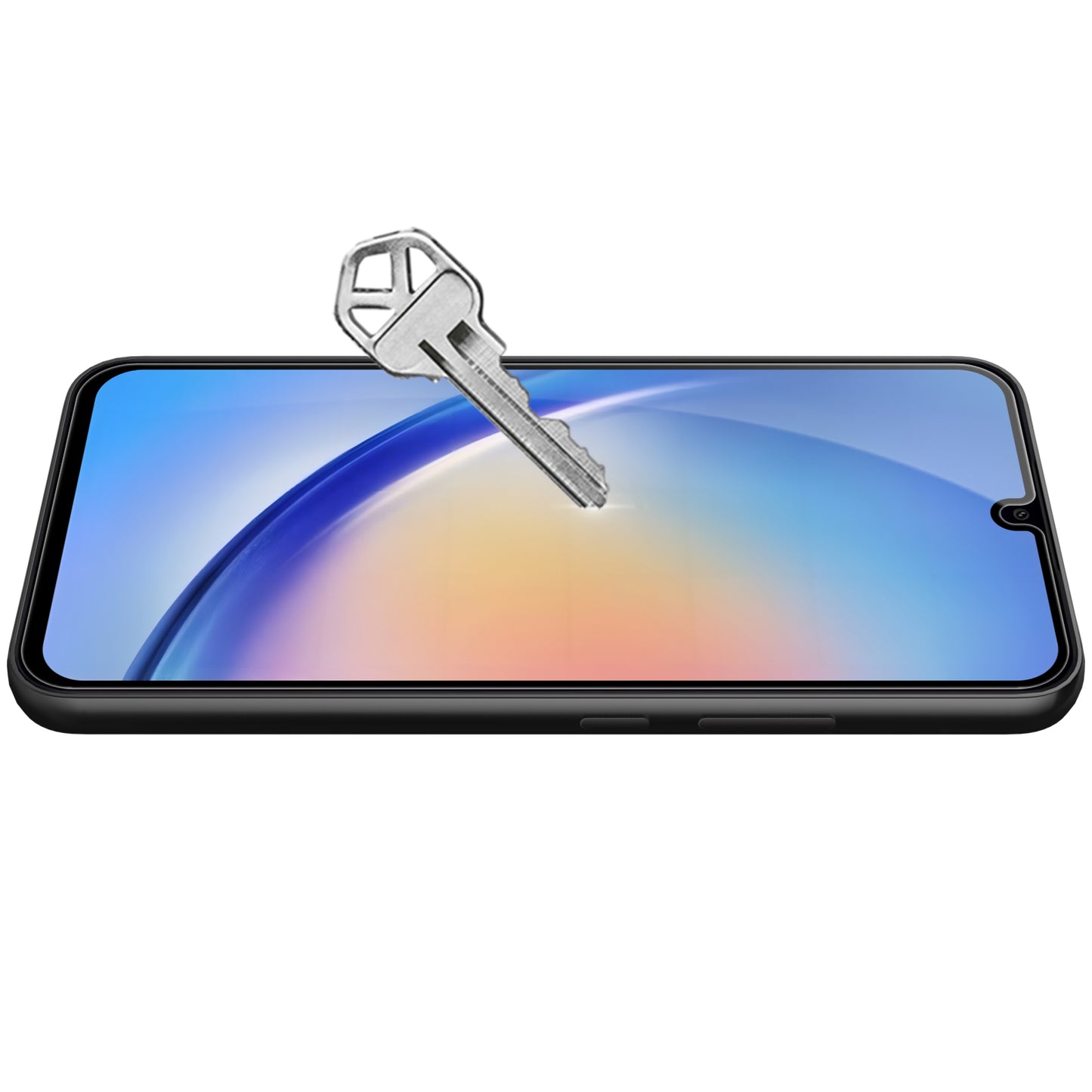 Zaščitna folija za zaslon OEM za Samsung Galaxy A34 A346, zaščiteno steklo, polno lepilo, 9D, črna