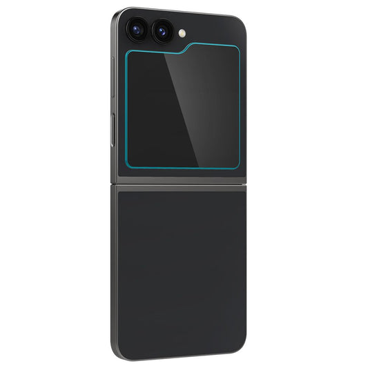 Zaščitna folija za zunanji zaslon Spigen GlastR EZ FIT za Samsung Galaxy Z Flip6 F741, Kaljeno steklo, Polno lepilo, Komplet 2 kosa AGL07972