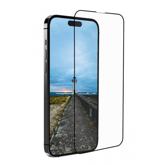 Zaščitna folija zaslona Anank 3X ojačana za Apple iPhone 16 Pro Max, kaljeno steklo, polno lepilo, 3D, črna