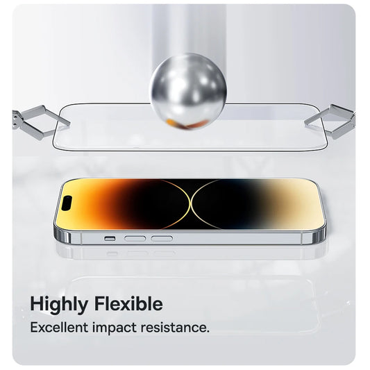 Zaščitna folija za zaslon Anank 5X Reinforced za Apple iPhone 17 Pro Max, Kaljeno steklo, Full Glue, 2.5D, Črna