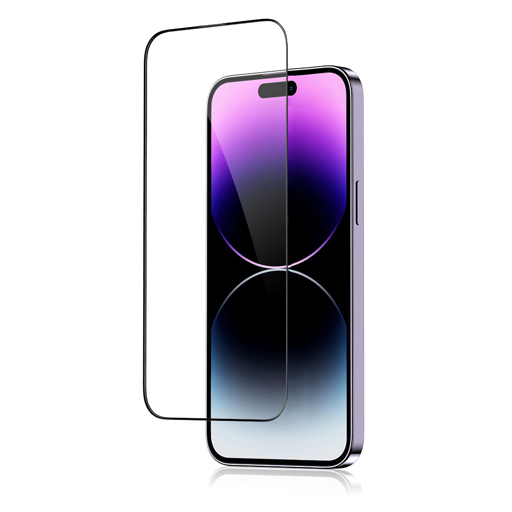 Zaščitna folija zaslona Blueo Anti-Broken za Apple iPhone 15 Pro Max, varnostno steklo, polno lepilo, črna