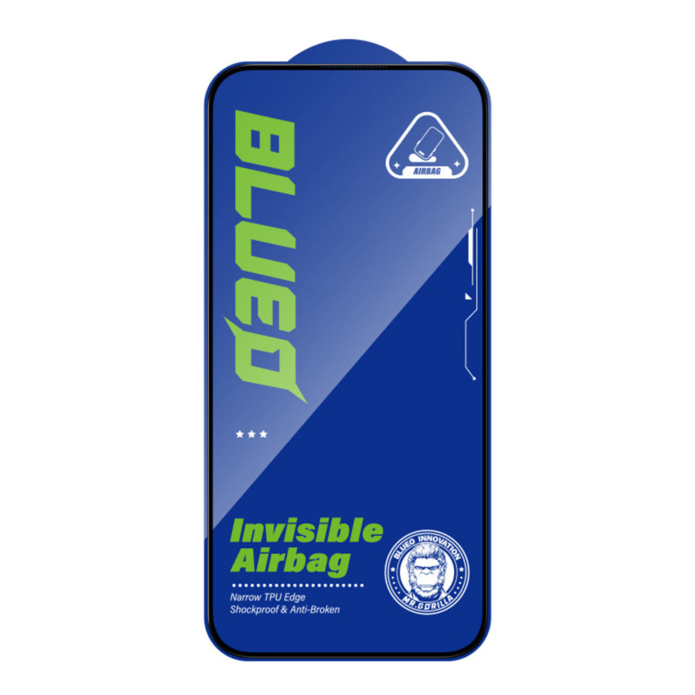 Zaščitna folija zaslona Blueo Anti-Broken za Apple iPhone 15 Pro Max, varnostno steklo, polno lepilo, črna