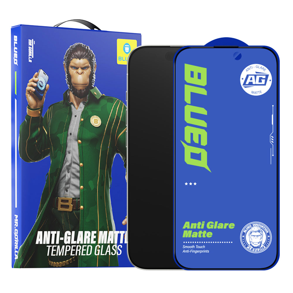 Zaščitna folija zaslona Blueo Anti-Glare za Apple iPhone 11 Pro Max / XS Max, kaljeno steklo, polno lepilo, črna