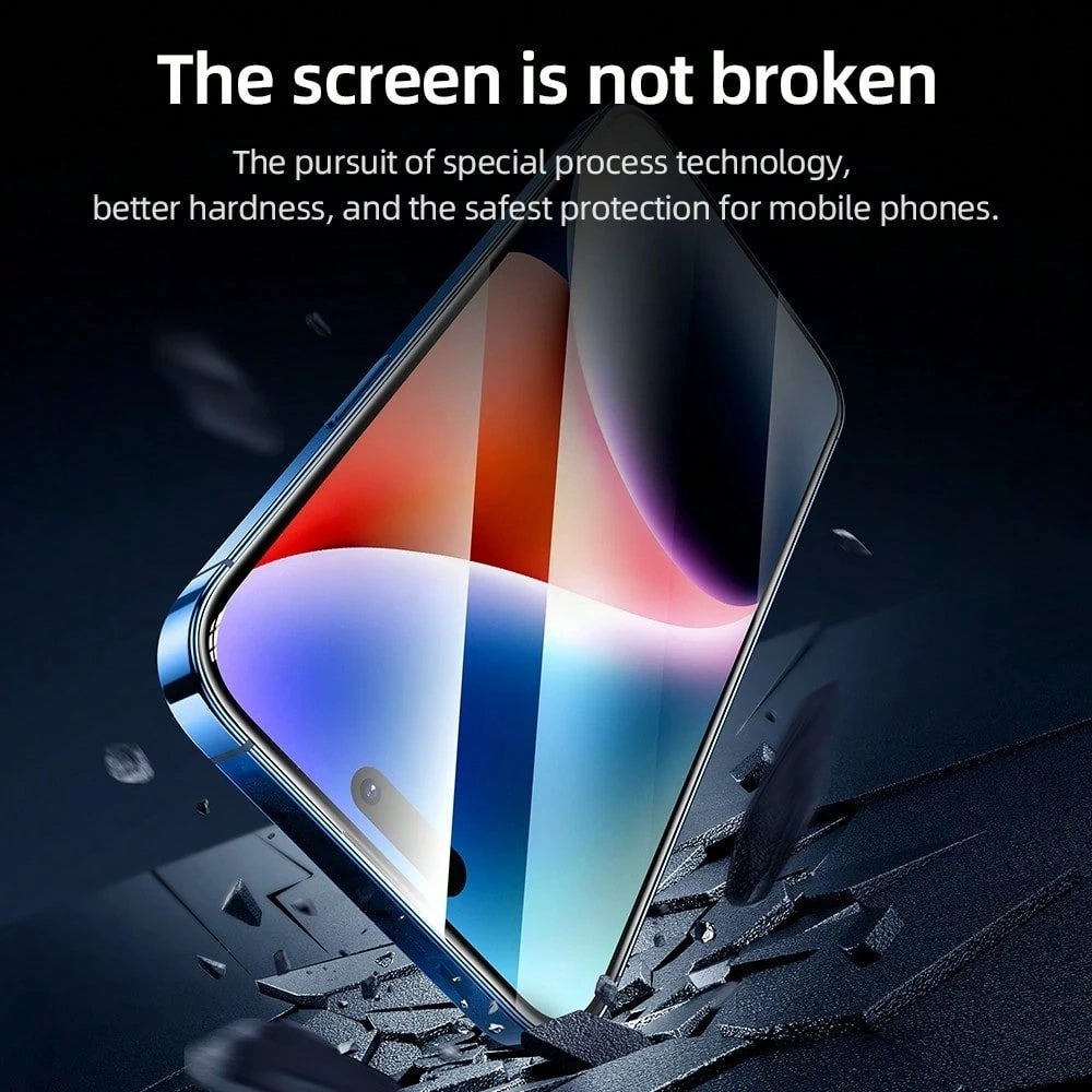 Zaščitna folija za zaslon Blueo AR Applicator Pro za Apple iPhone 16 Pro Max, kaljeno steklo, polno lepilo, 3D, črna