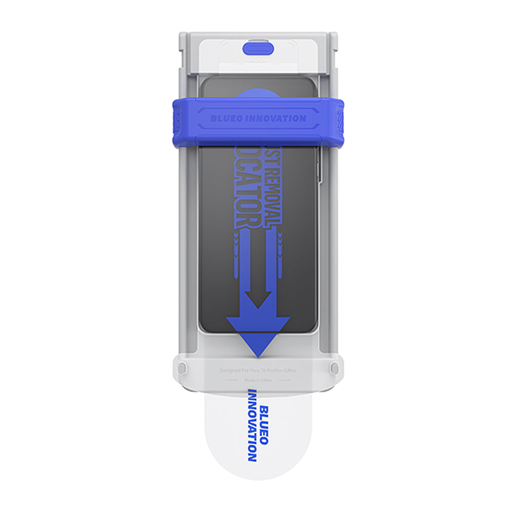 Zaščitna folija za zaslon Blueo AR Applicator Pro za Apple iPhone 16 Pro Max, kaljeno steklo, polno lepilo, 3D, črna