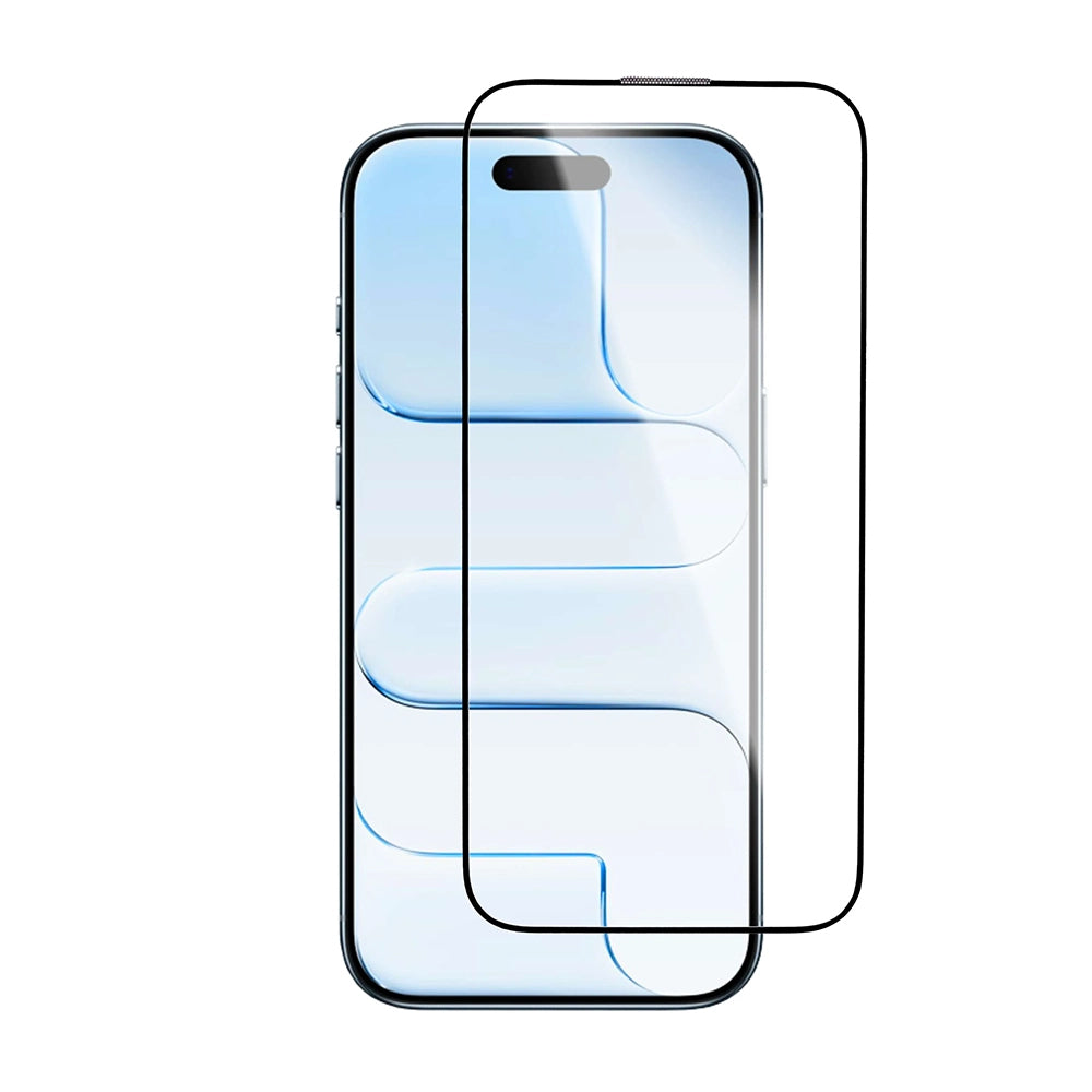 Zaščitna folija za zaslon Blueo Crystal Anti-Scratch Applicator za Apple iPhone 17 Air, Kaljeno steklo, Polno lepilo, Črna