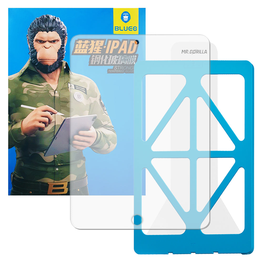 Zaščitna folija zaslona Blueo HD Applicator Pro za Apple iPad 10.2 (2021) / 10.2 (2020) / 10.2 (2019), kaljeno steklo, polno lepilo