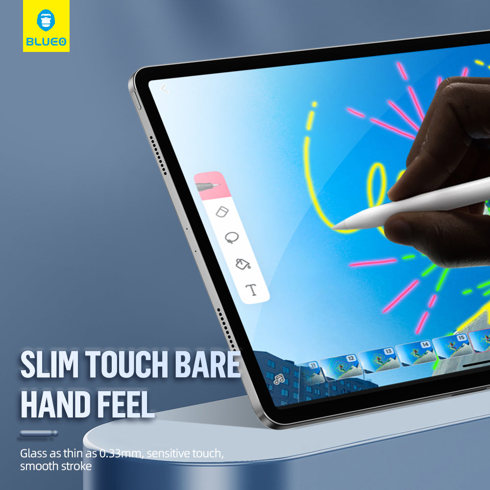 Zaščitna folija zaslona Blueo HD Applicator Pro za Apple iPad Air (2022) / Pro 11 (2021) / Air (2020), kaljeno steklo, polno lepilo