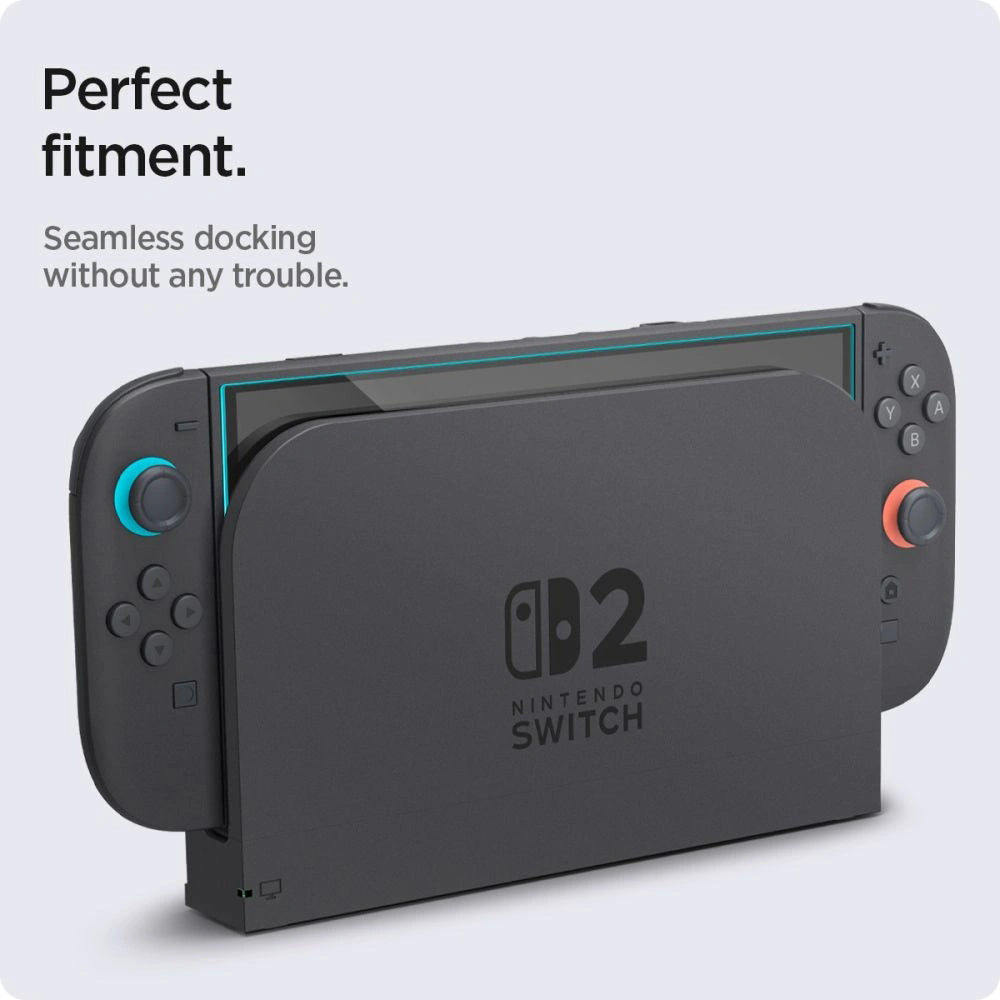 Zaščitna folija za zaslon Techsuit SwitchAura aplikator za Nintendo Switch 2, kaljeno steklo, komplet 2 kosa