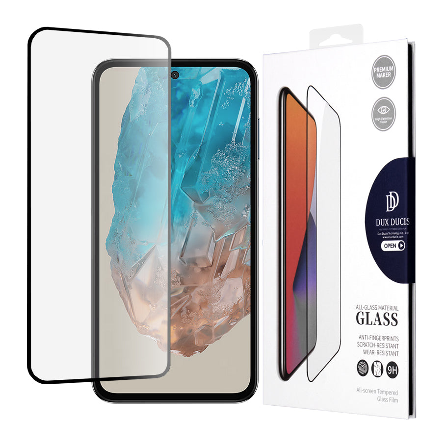 Zaščitna folija zaslona DUX DUCIS za Samsung Galaxy M35, kaljeno steklo, lepljenje na rob, črna