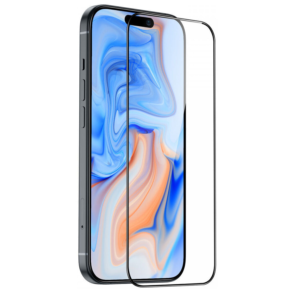 Zaščitna folija za zaslon ESR Armorite za Apple iPhone 15 Plus, Kaljeno steklo, Polno lepljenje, Črna