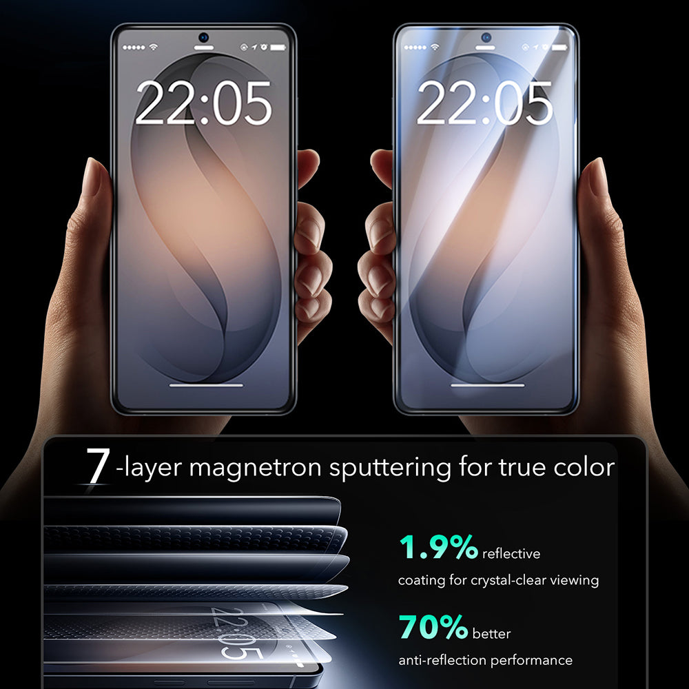 Zaščitna folija za zaslon ESR Armorite za Samsung Galaxy S26 Ultra S948, Kaljeno steklo, Polno lepljenje, Komplet 2 kosa