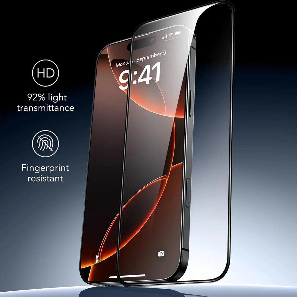 ESR Armorite UltraFit Screen Protector for Apple iPhone 17 Pro, Tempered Glass, Full Glue, Set of 3 Pieces, Black