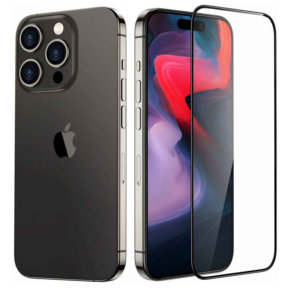 Zaščitna folija za zaslon ESR Armorite UltraFit za Apple iPhone 18 Pro, kaljeno steklo, polno lepilo, komplet 3 kosi, črna