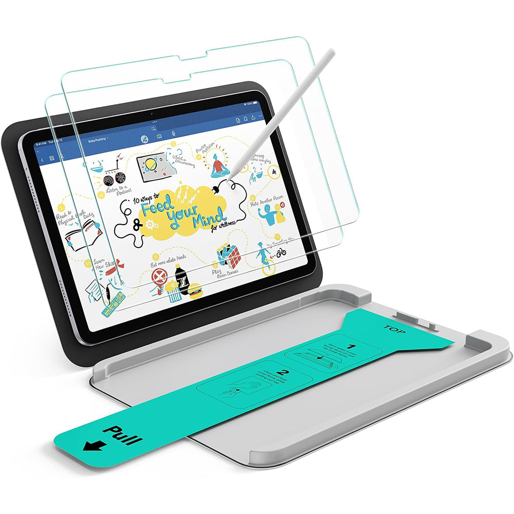 Zaščitna folija za zaslon ESR Paper Feel UltraFit za Apple iPad (2025) / (2022), Plastika, Set 2 kosa