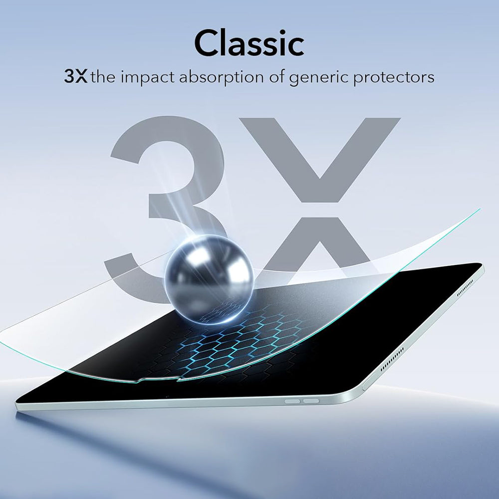Zaščitna folija za zaslon ESR Paper Feel UltraFit za Apple iPad (2025) / (2022), Plastika, Set 2 kosa