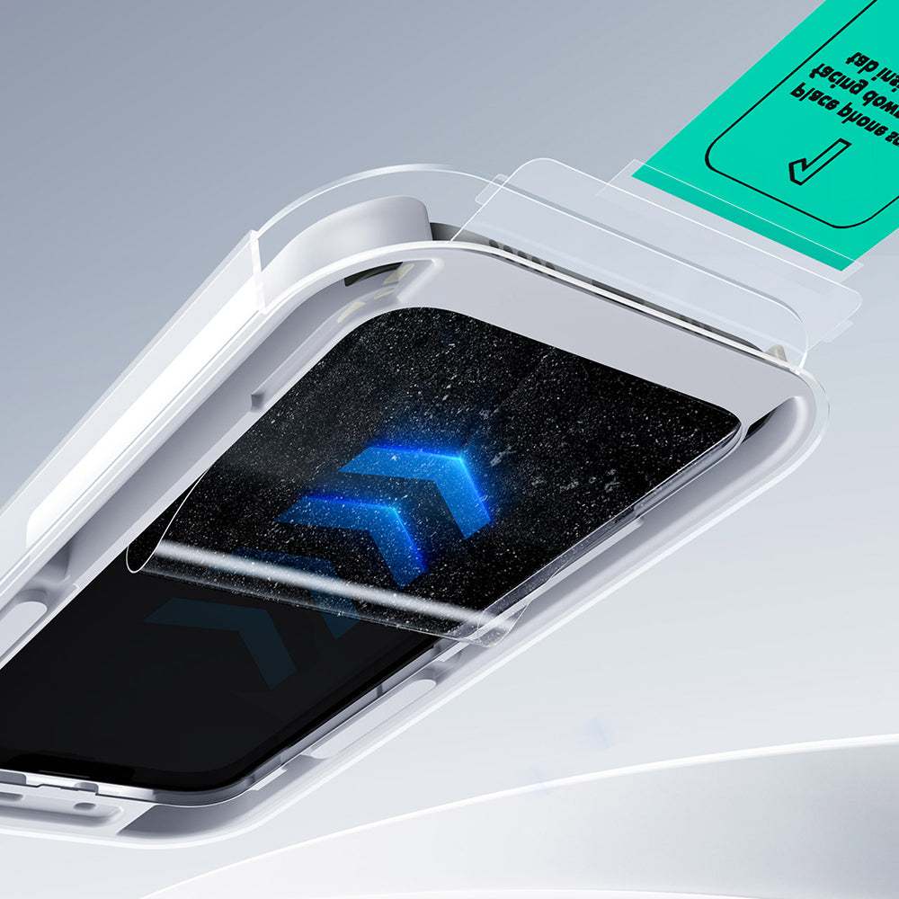 Zaščitna folija za zaslon ESR UltraFit Classic za Apple iPhone 18 Pro / 17 Pro, kaljeno steklo, polno lepilo, komplet 2 kosa, črna
